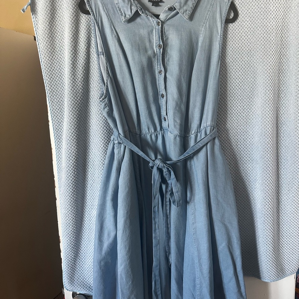 Torrid Light Blue Sleeveless Midi Dress